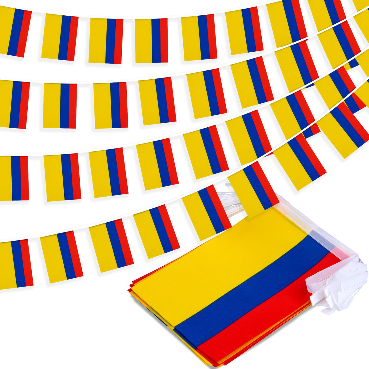 MVPRING Colombia flag banner at 33 feet for vibrant event decoration