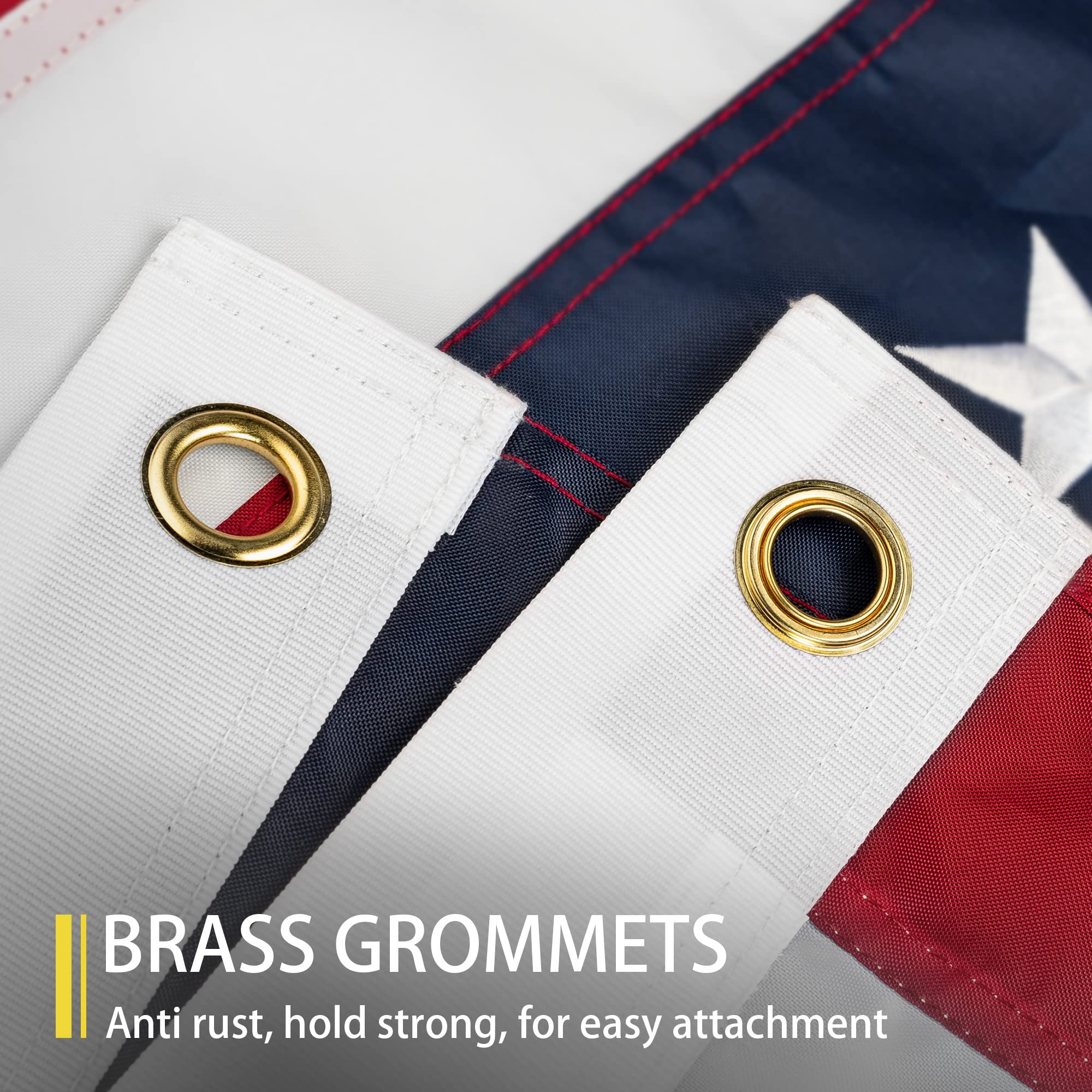 MVPRING embroidered-stars detail adds durable, high-contrast color for patriotic displays