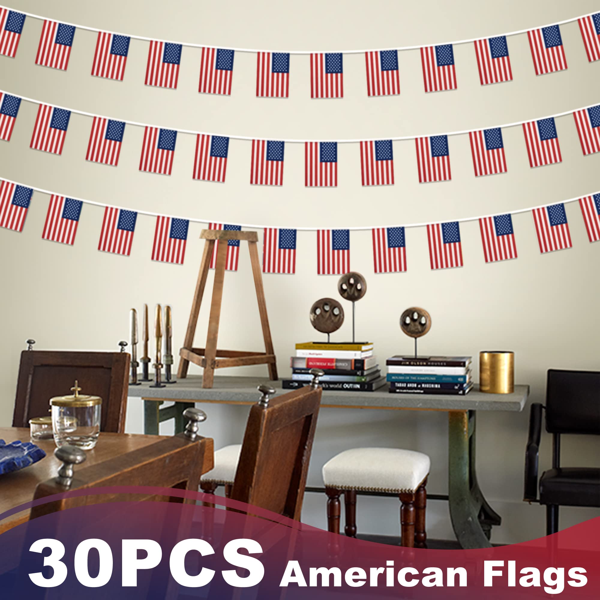 MVPRING independence day flag decor elevates celebrations with vivid colors.