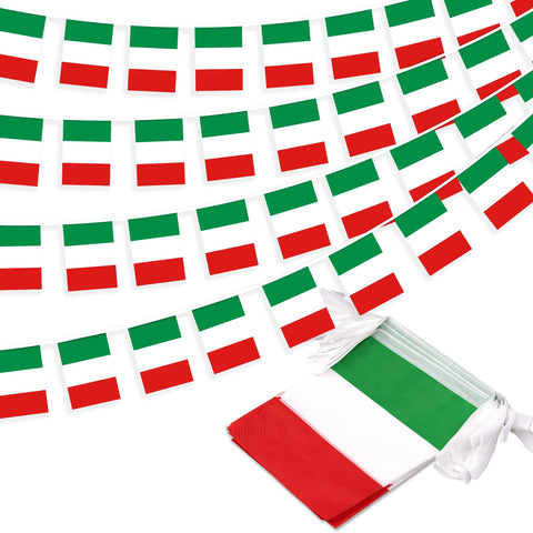 MVPRING Italy flag pennant banner with vivid colors for classroom decor and events.