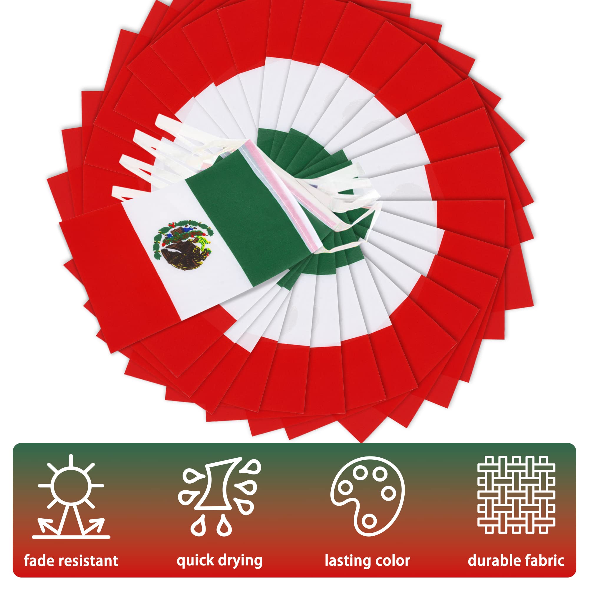 MVPRING Mexico bunting in classroom creates energetic Independence Day ambiance.