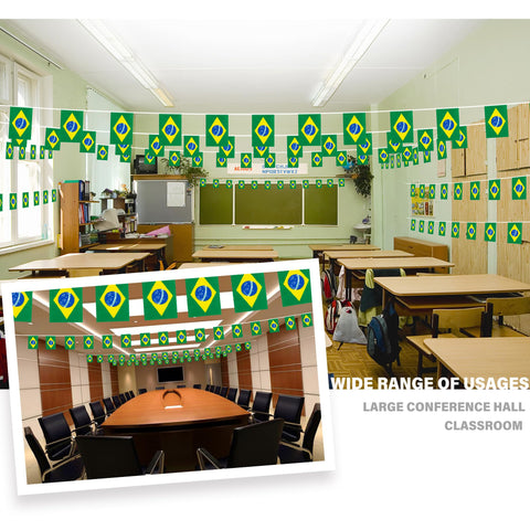 MVPRING pennant bunting 30 flags full-color detail for events