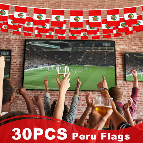 MVPRING Peru flag classroom decor ideal for learning spaces and parties.