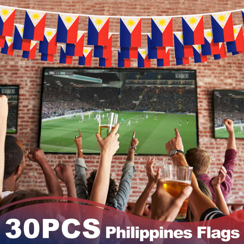 MVPRING Philippines flag pennant banner ideal for porch, balcony, or patio displays.