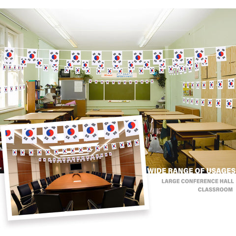 Durable polyester flags with full-color print maintain bright appearance.
