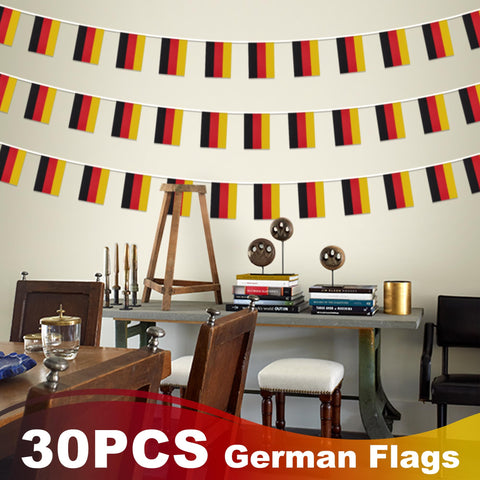 MVPRING German flag pennants add color and community spirit to classrooms and events.