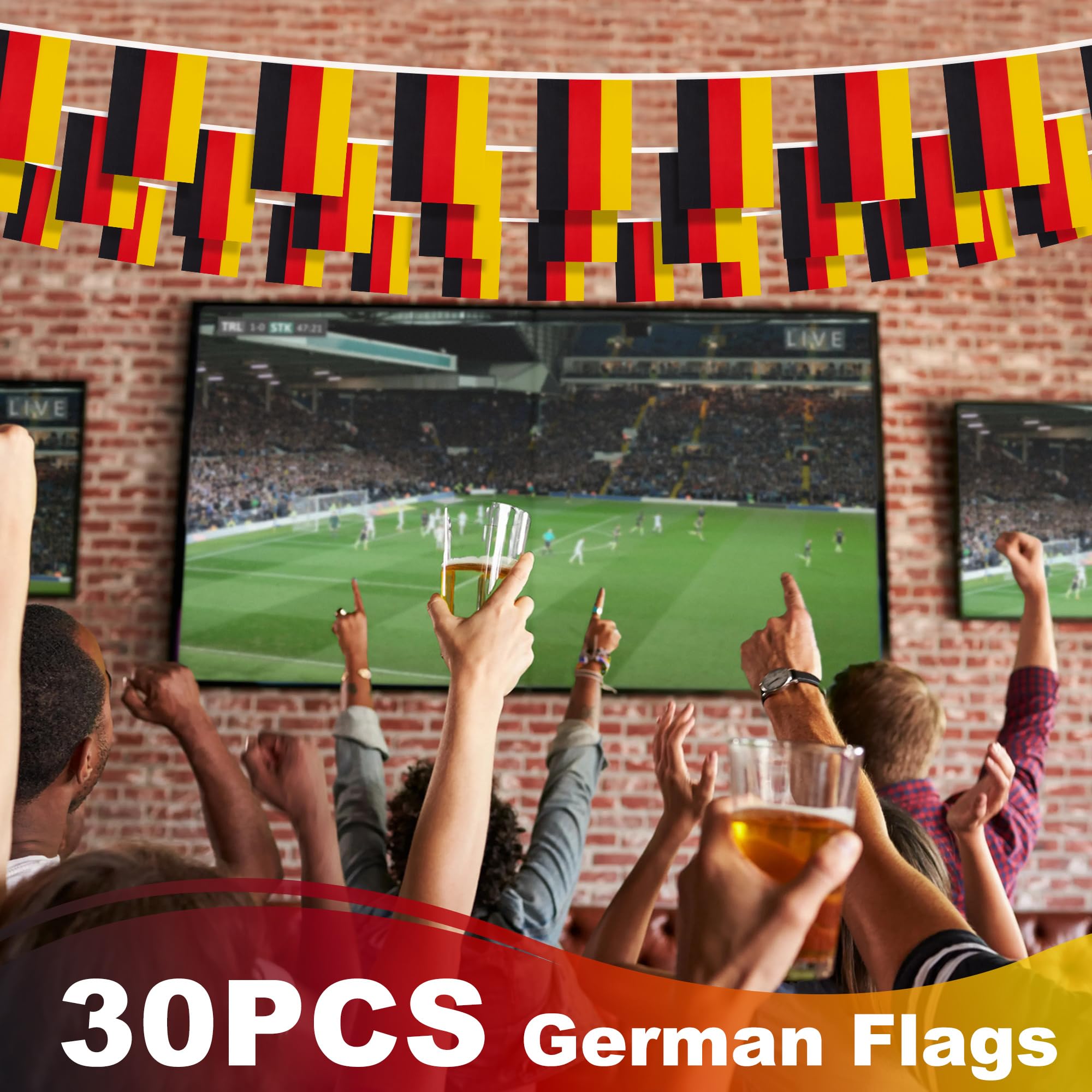 MVPRING 33-foot banner doubles as porch or balcony decor for festive mood.