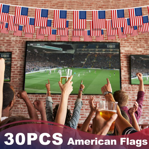 MVPRING sports bar flag banner creates celebratory ambience for game nights.