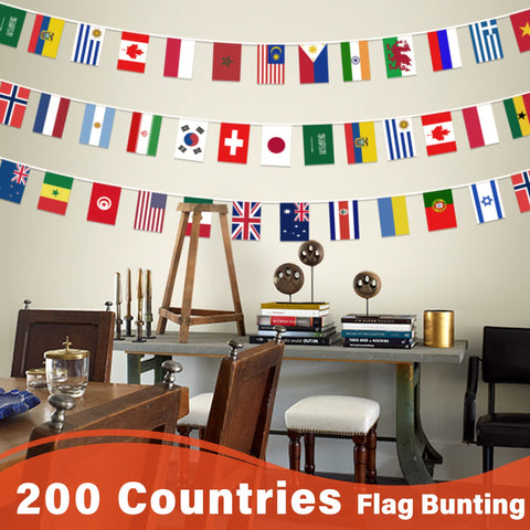 MVPRING world flags banner brightens sports bars and event venues.