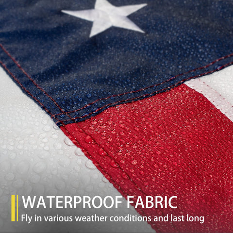 MVPRING UV resistant 420D polyester flag maintains color in sun
