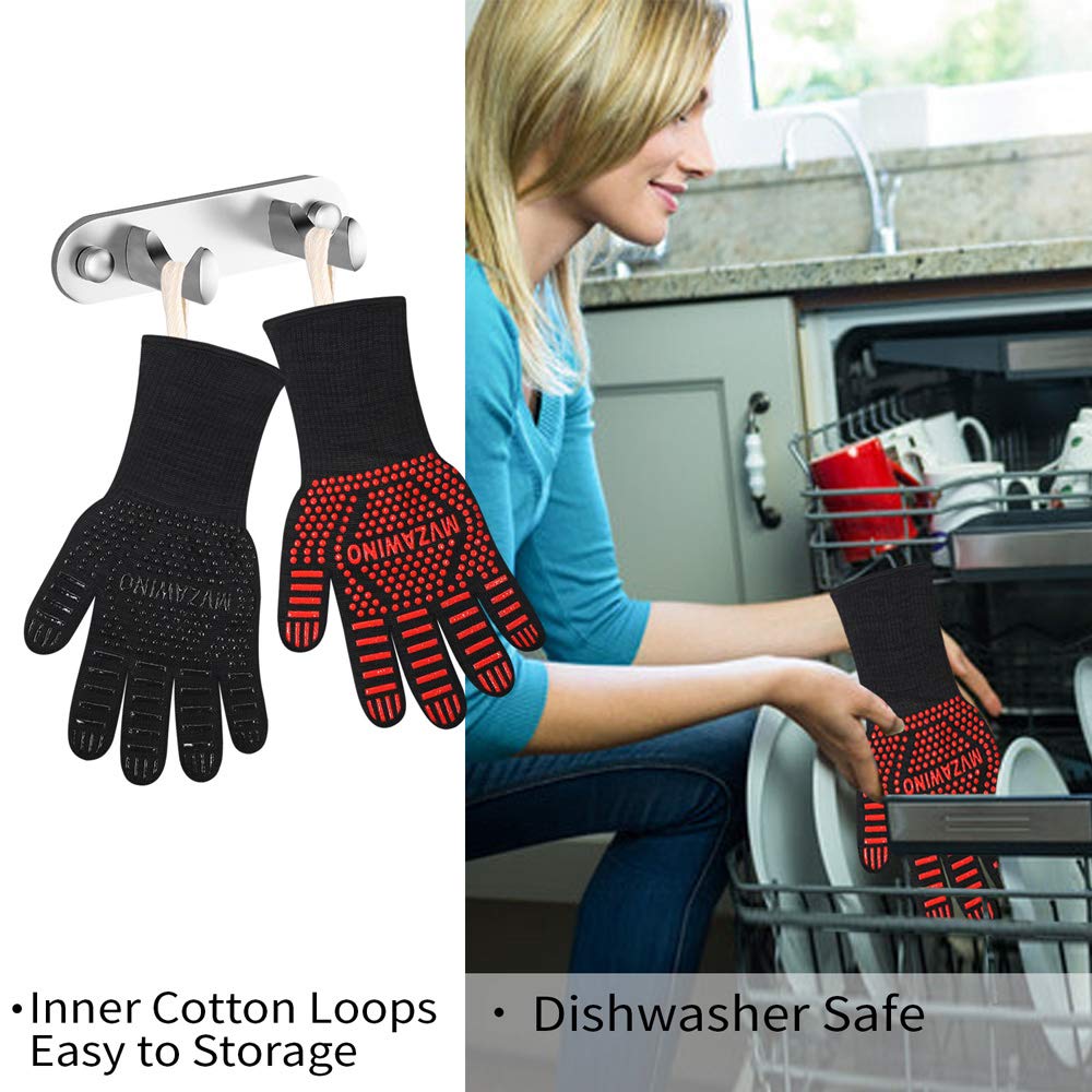 MVZAWINO BBQ gloves are easy to clean and machine washable.