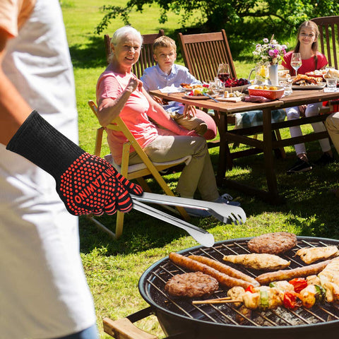 MVZAWINO BBQ gloves offer flexible five-finger dexterity for precise tasks.