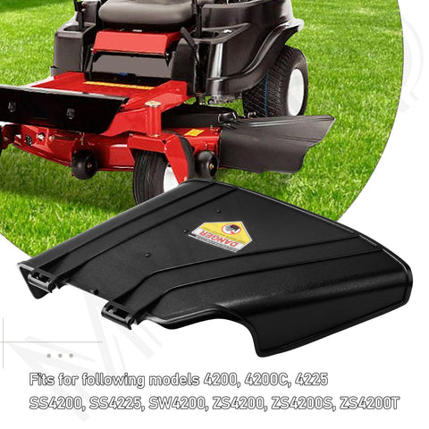 MWEDP 137-7046 deflector chute on Exmark Quest E-Series for reliable compatibility.