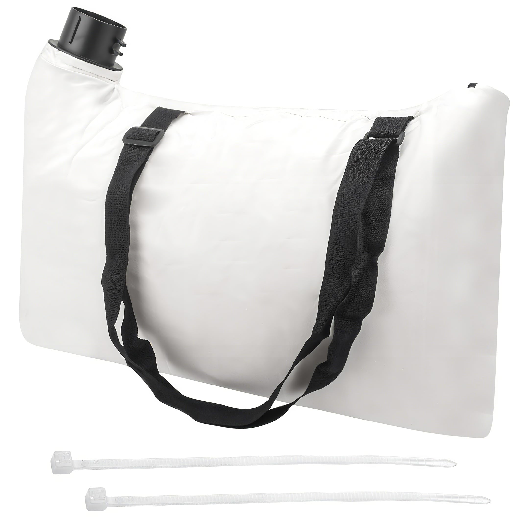 MWEDP 610004-01 shoulder bag, side view, compatible with Black & Decker blowers, easy leaf dumping
