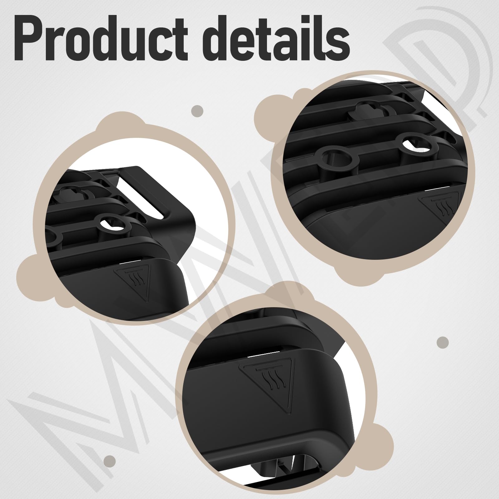 MWEDP muffler cover ready for installation on compatible trimmers