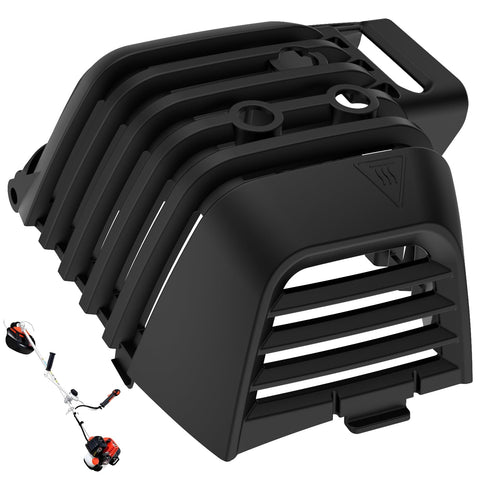 MWEDP muffler cover installed on Echo SRM-2620 for engine-area protection