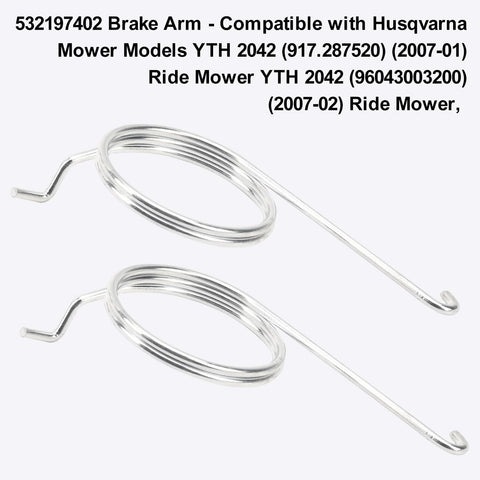 MWEDP brake arm kit for YTH2042 and YT1942, easy installation and durable zinc arms