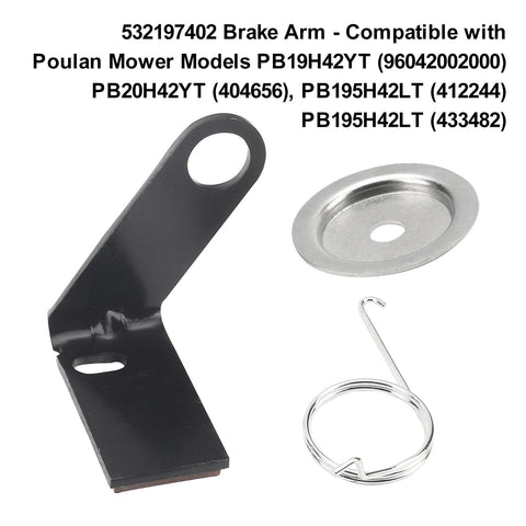 MWEDP brake arm zinc finish detail for wear resistance