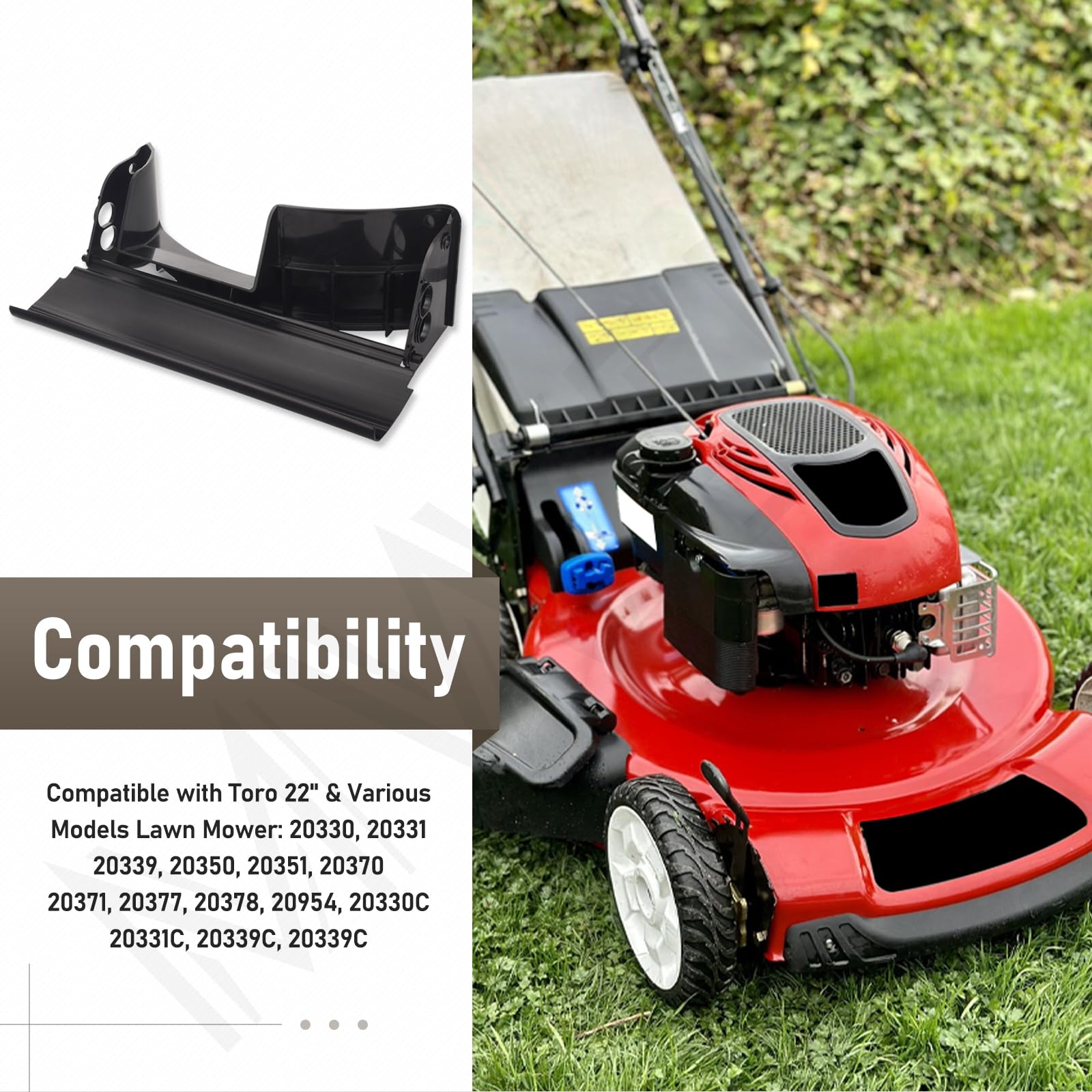 MWEDP durable mower debris-control part demonstrates long-lasting performance.