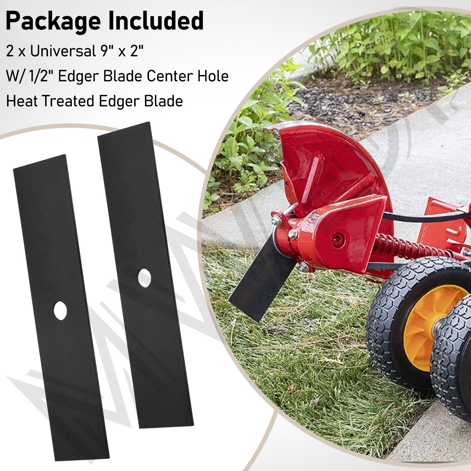 MWEDP 9x2 edger blade delivers a clean, even edge during edging