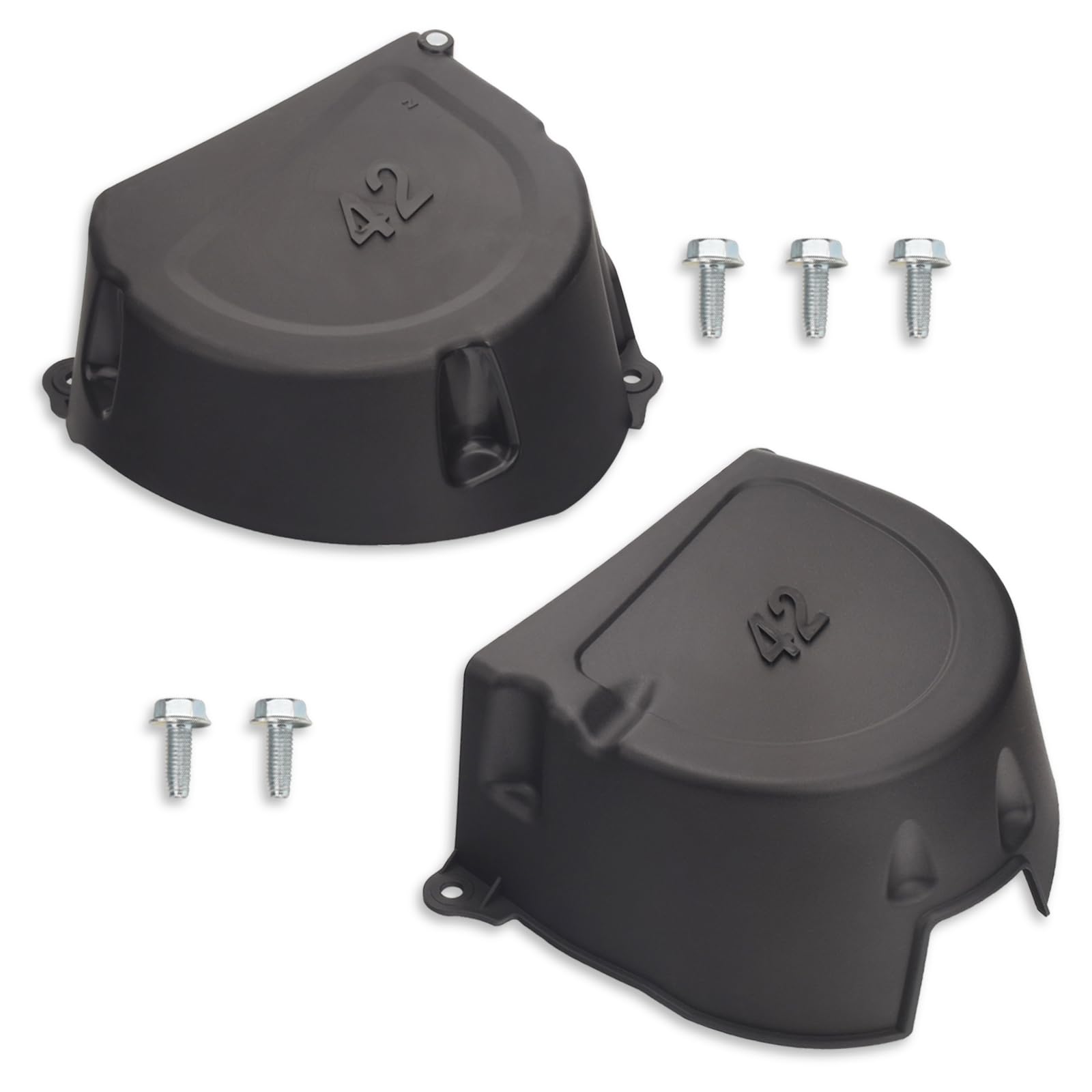 MWEDP GY21084C LH shield with screws for durable mower deck protection.