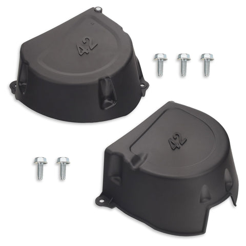 MWEDP GY21084C LH shield with screws for durable mower deck protection.