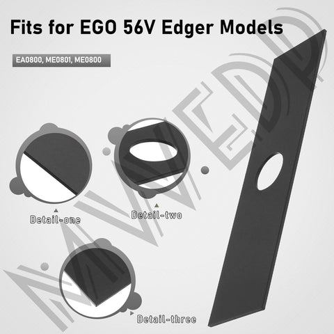 MWEDP Hardened steel edger blade for longer life and reliable edging