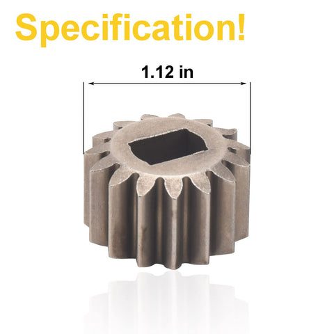 MWEDP 131-0875 pinion gear detail teeth—precision fit for Toro Time Master.