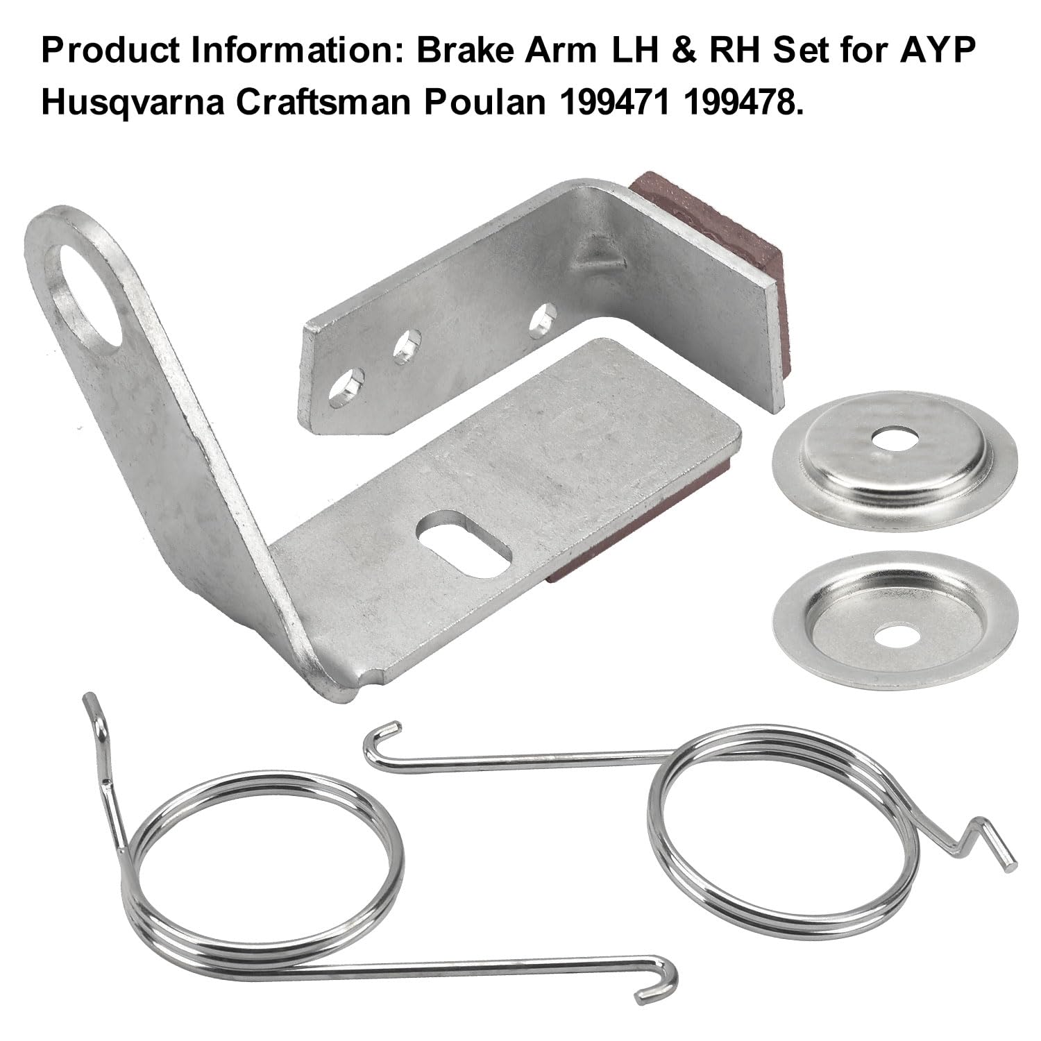 MWEDP RH brake arm for Husqvarna deck—balanced performance during use.
