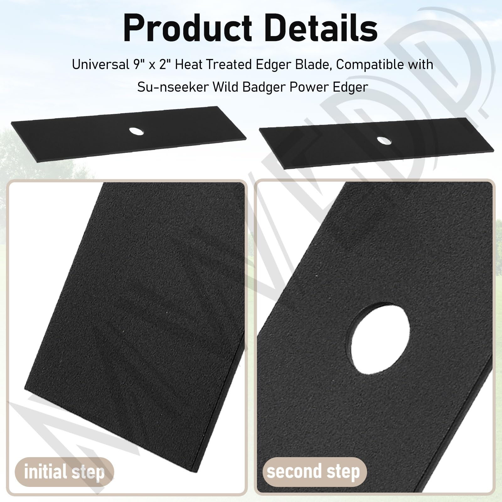 MWEDP two-pack edger blades 9x2 ready for quick blade swaps