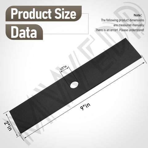 MWEDP edger blade 9x2 heat-treated for long-lasting durability and clean cuts