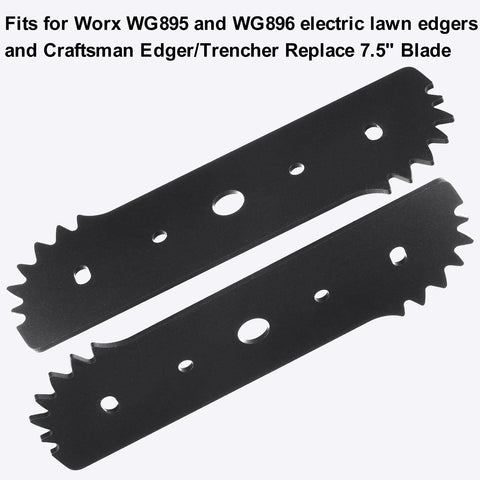 MWEDP WA0034 7.5-inch blades with centered hole alignment for quick replacement