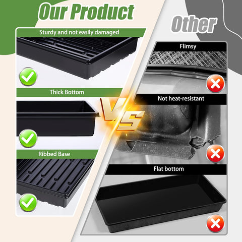 mwellewm bottom-drain pots with ventilation for healthier root airflow.