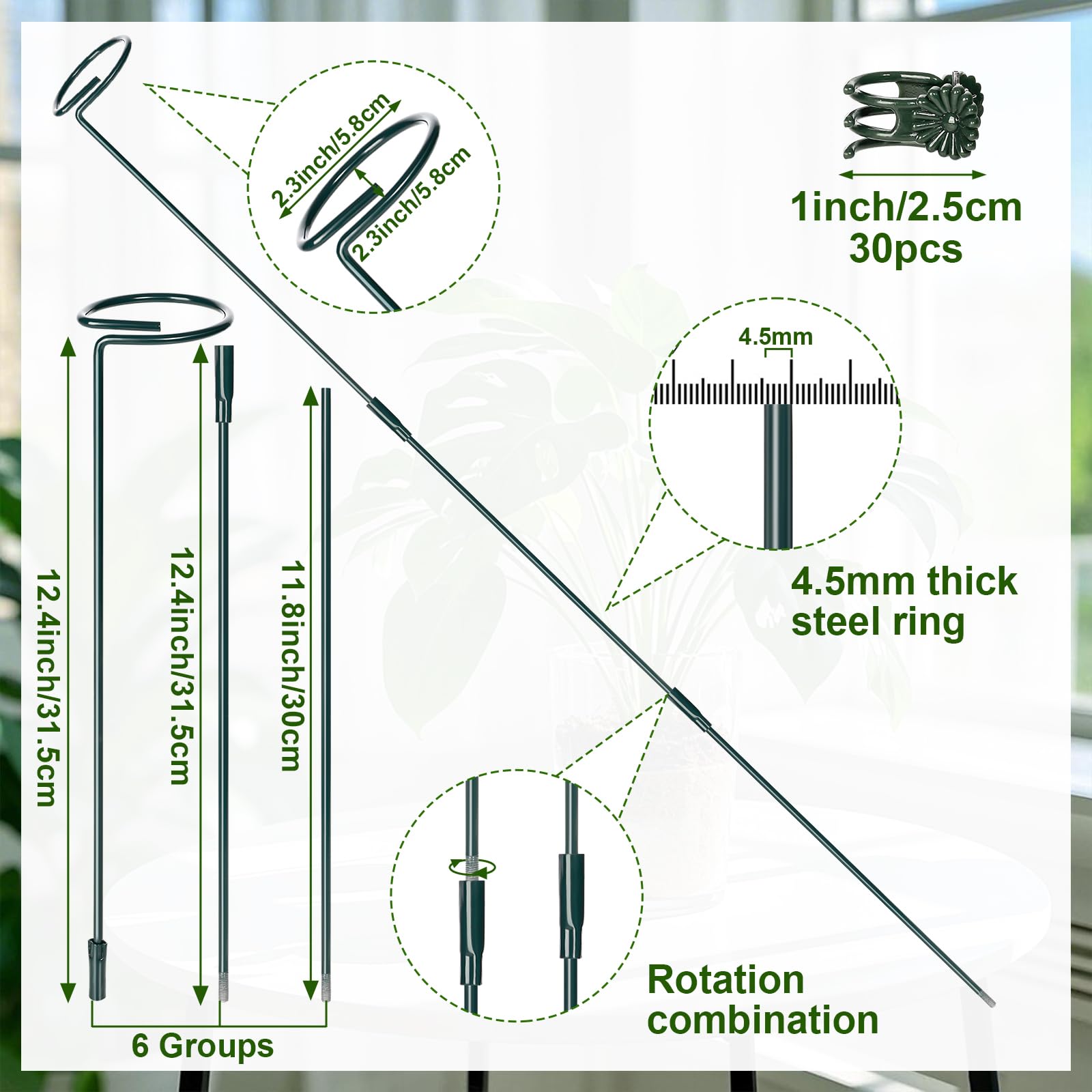 Mwellewm easy assembly visuals highlighting adjustable connectors and rings.