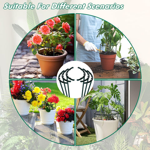 Mwellewm easy-install plant support stakes streamline quick plant care.