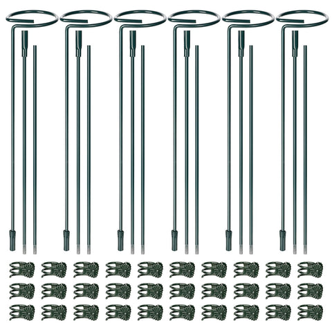 Mwellewm plant stake 12in close-up showing adjustable height for different plants.