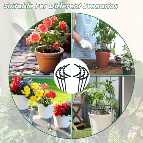 Mwellewm plastic cage holder short stem provides sturdy, reusable garden support