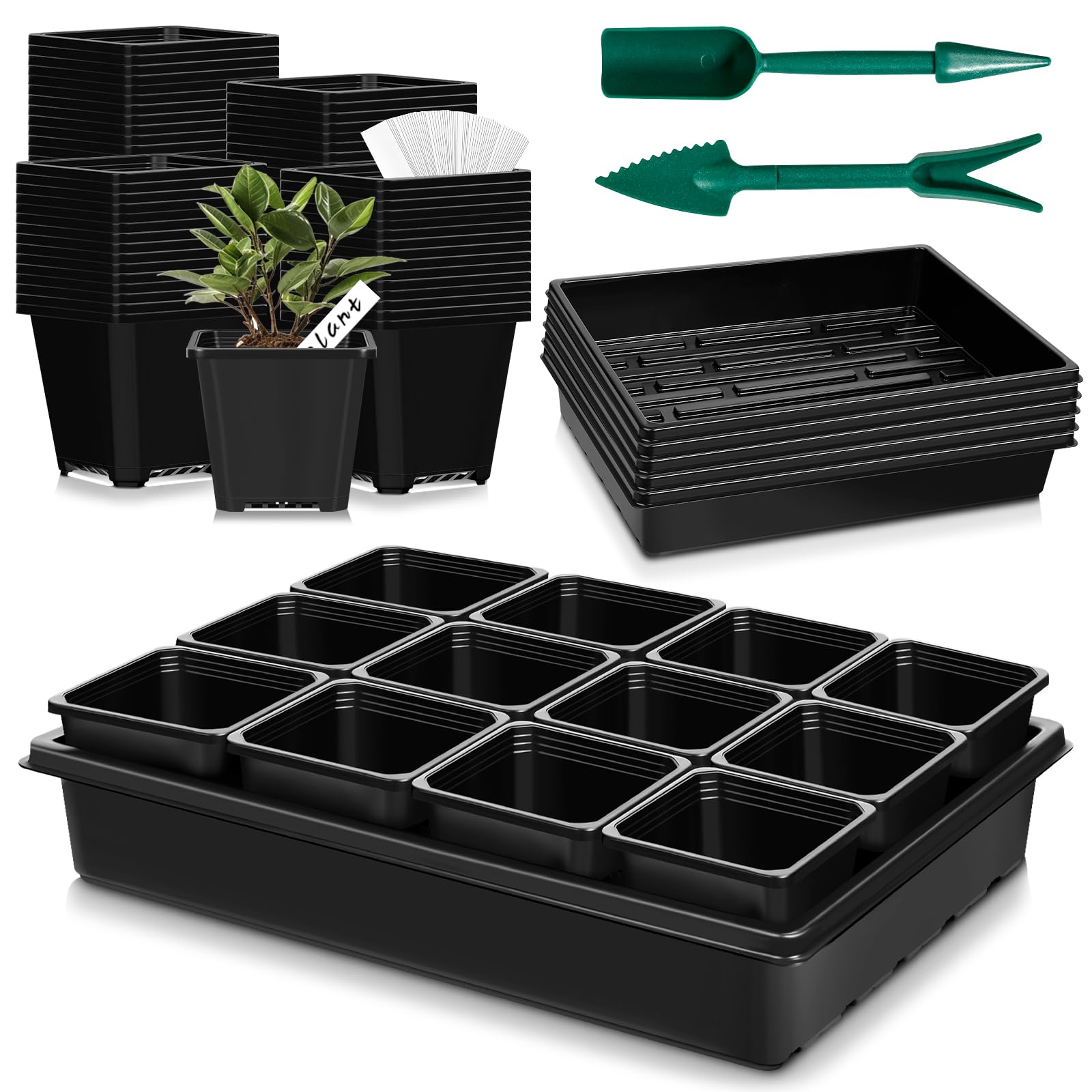 mwellewm seed starter tray 5-pack for efficient seedling starts.