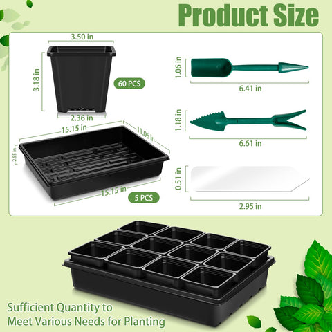 mwellewm ventilation-channel seed trays improve air exchange.