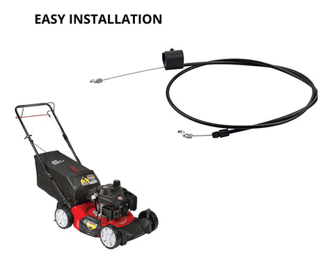 MWire throttle cable installed on a walk-behind mower demonstrates fit