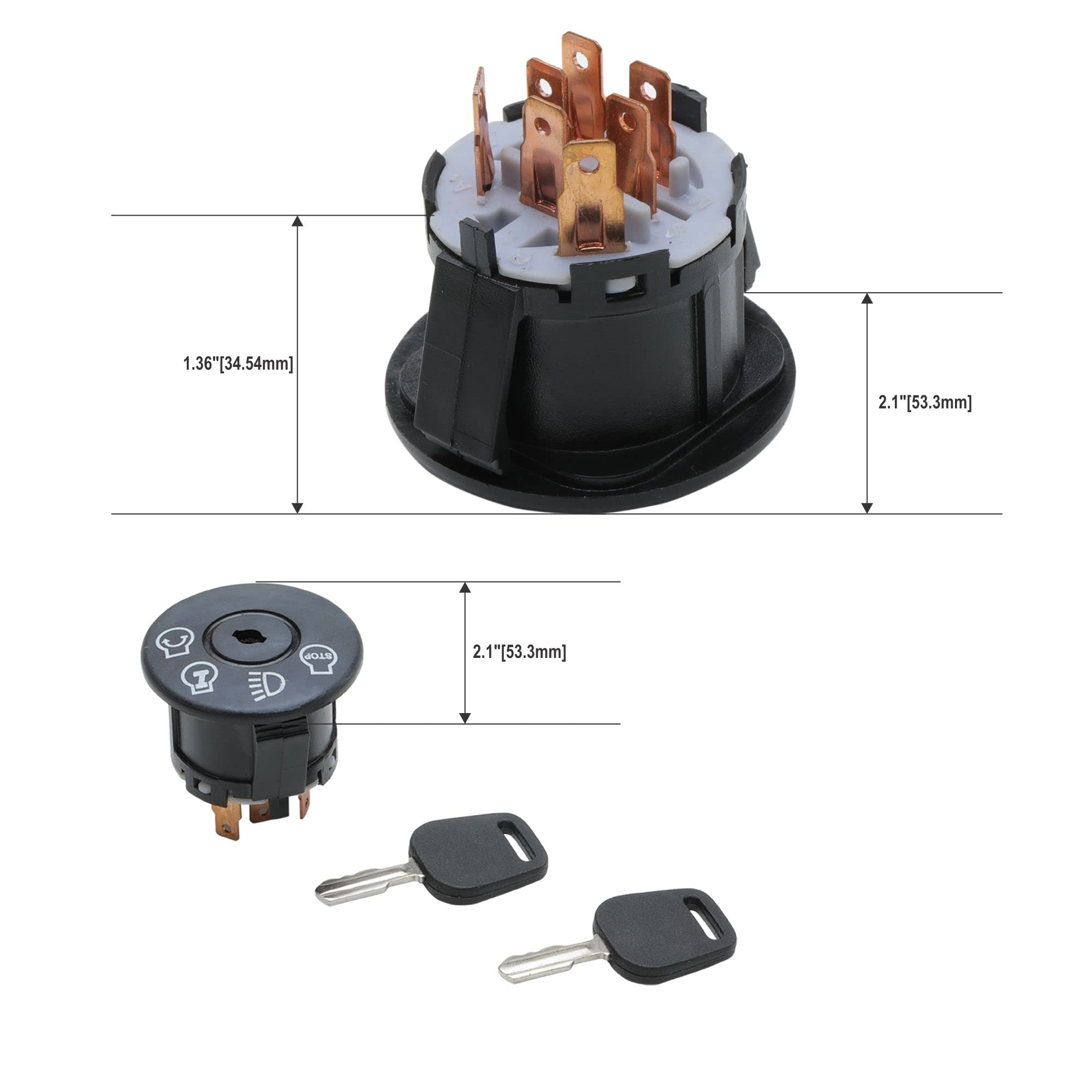 MWIRE VIRTIONZ seven-terminal closeup showcases secure connections for reliable tractor ignition