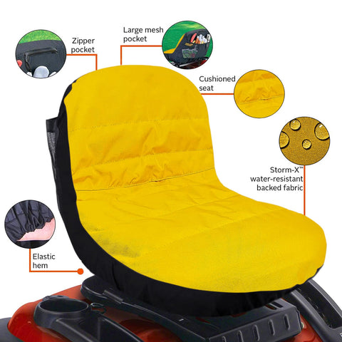 MWire Virtionz seat cover back view demonstrating wrap and durable construction