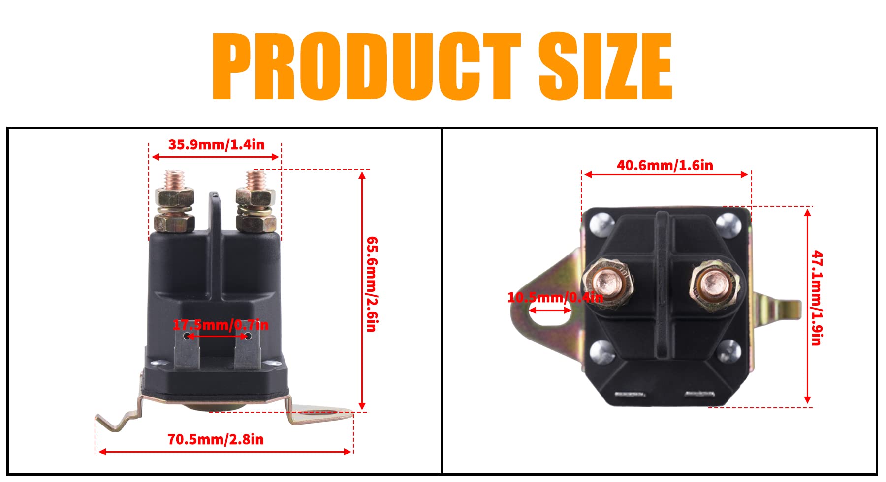 MWMNUN 435-325 starter solenoid installation demonstrates easy replacement