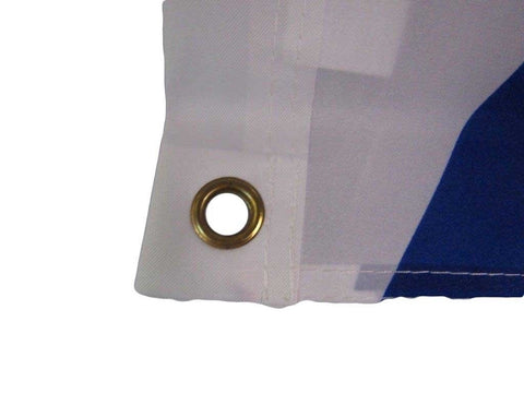 MWS Coast Guard flag hanging view for marine installation with secure attachment