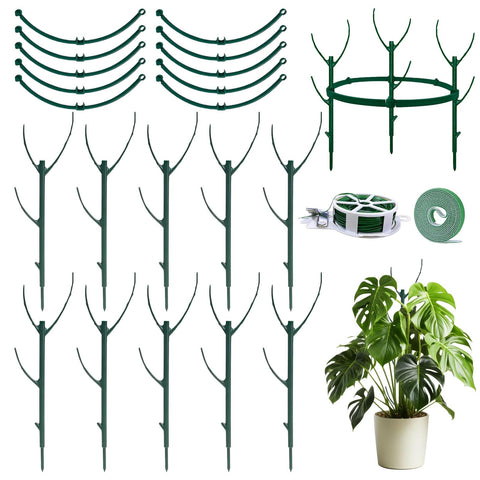 MXCOIRTP stackable stake assembly provides adjustable support for potted plants.