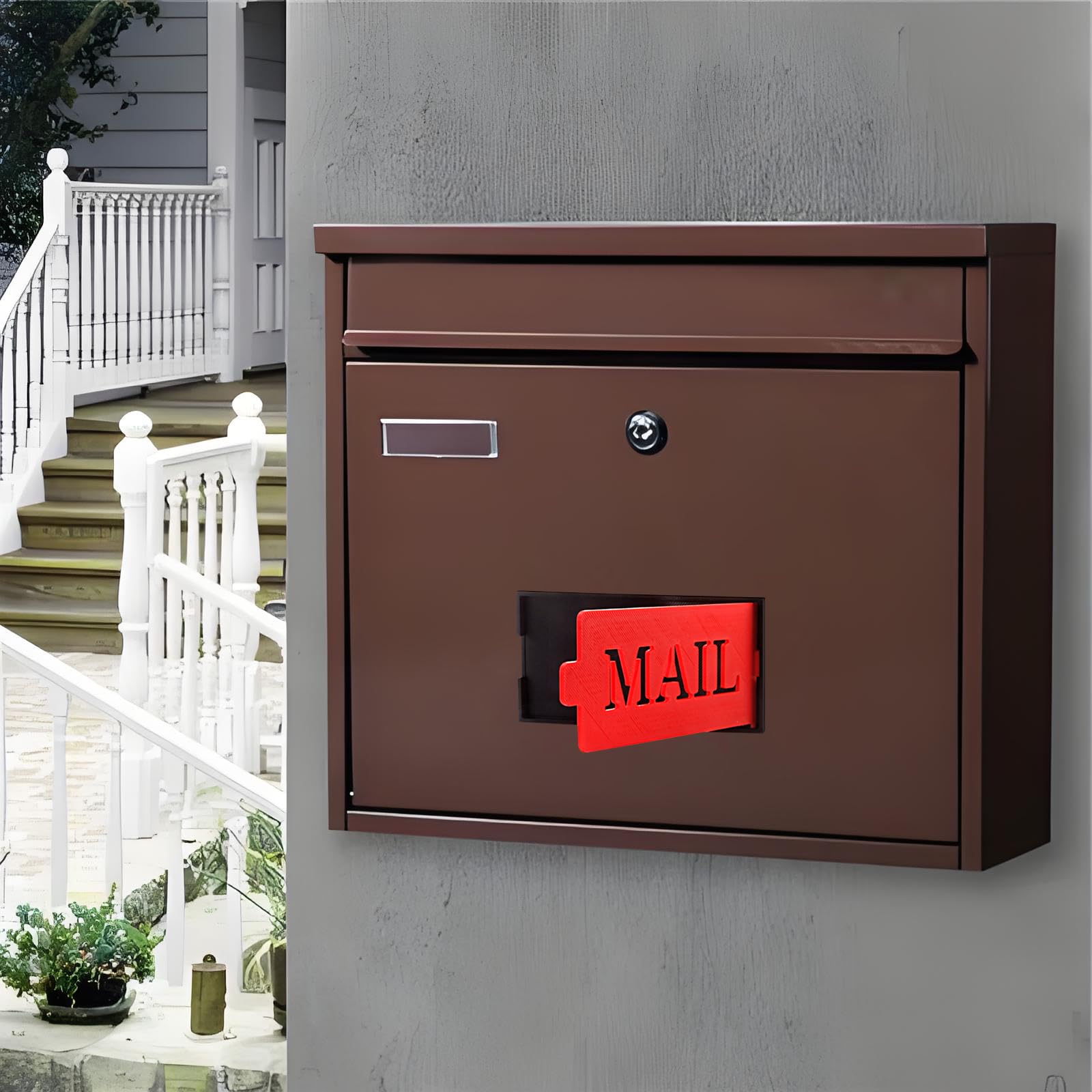 MXFIV bright red flag enhances mail status checks