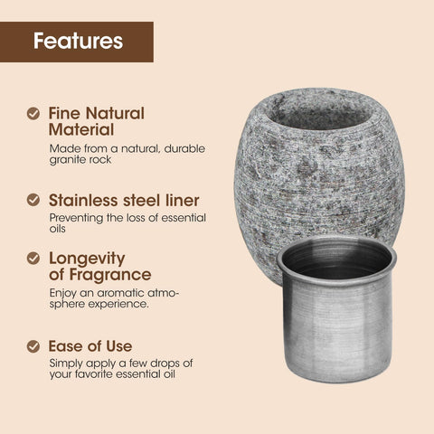 MXMZHXU heat resistant stone endures sauna temps for reliable aroma diffusion