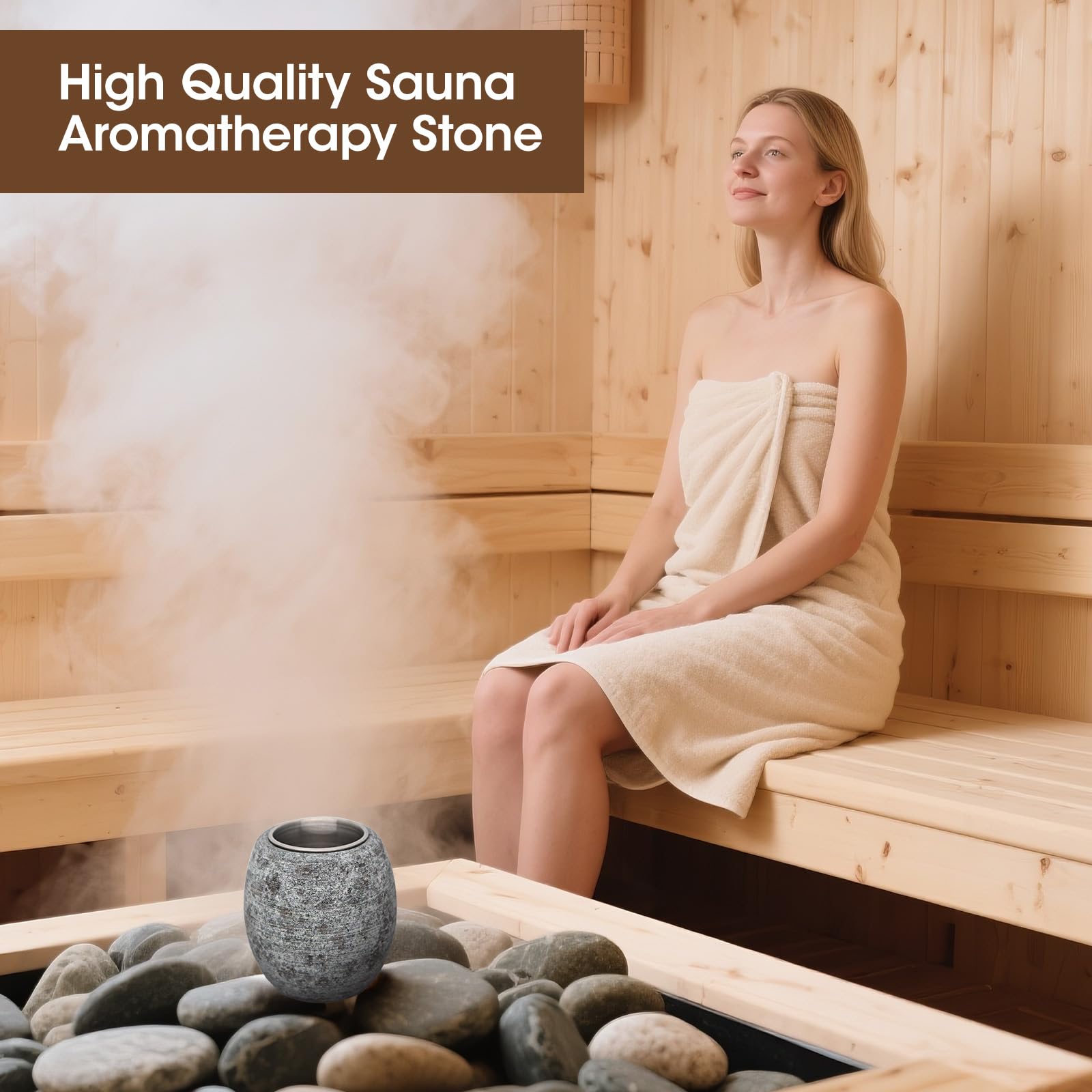 MXMZHXU sauna aromatherapy stone elevates relaxation with natural scents