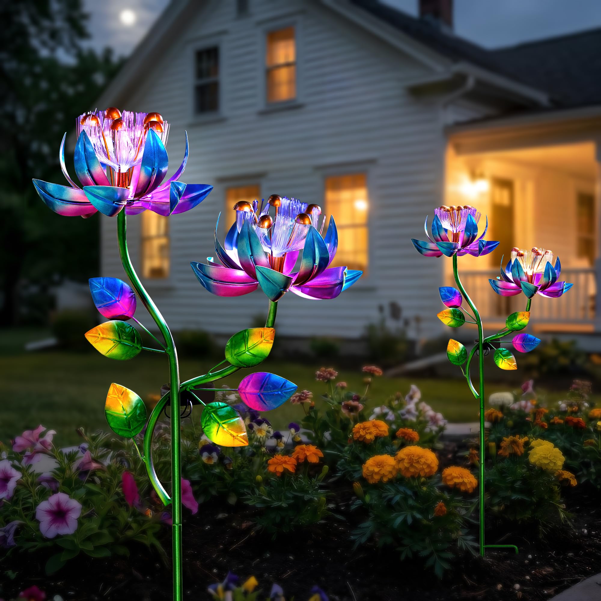 MXwcy easy-install wind spinner installs in minutes on grass or soil.