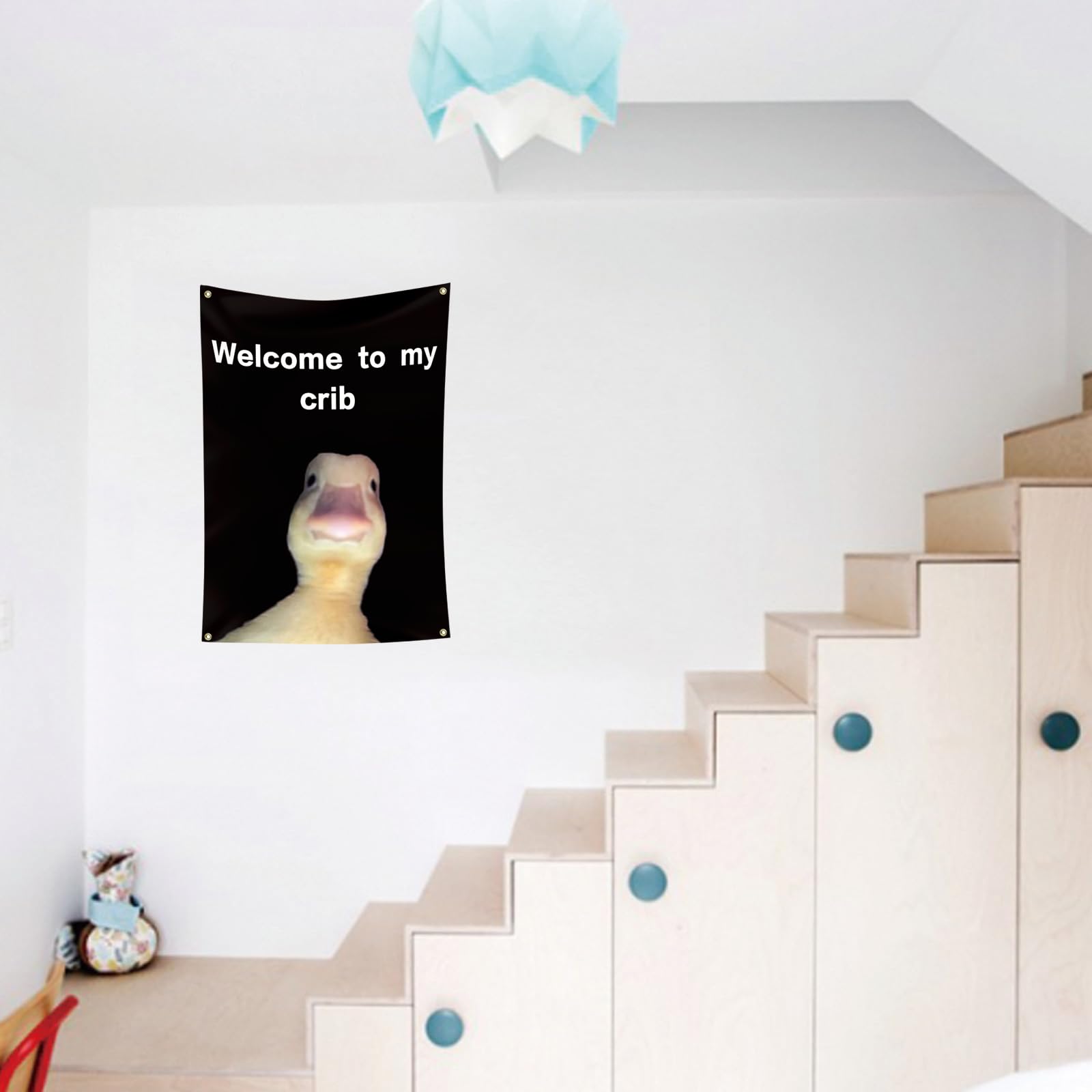My Crib Flag durable polyester fabric resists fading over time.